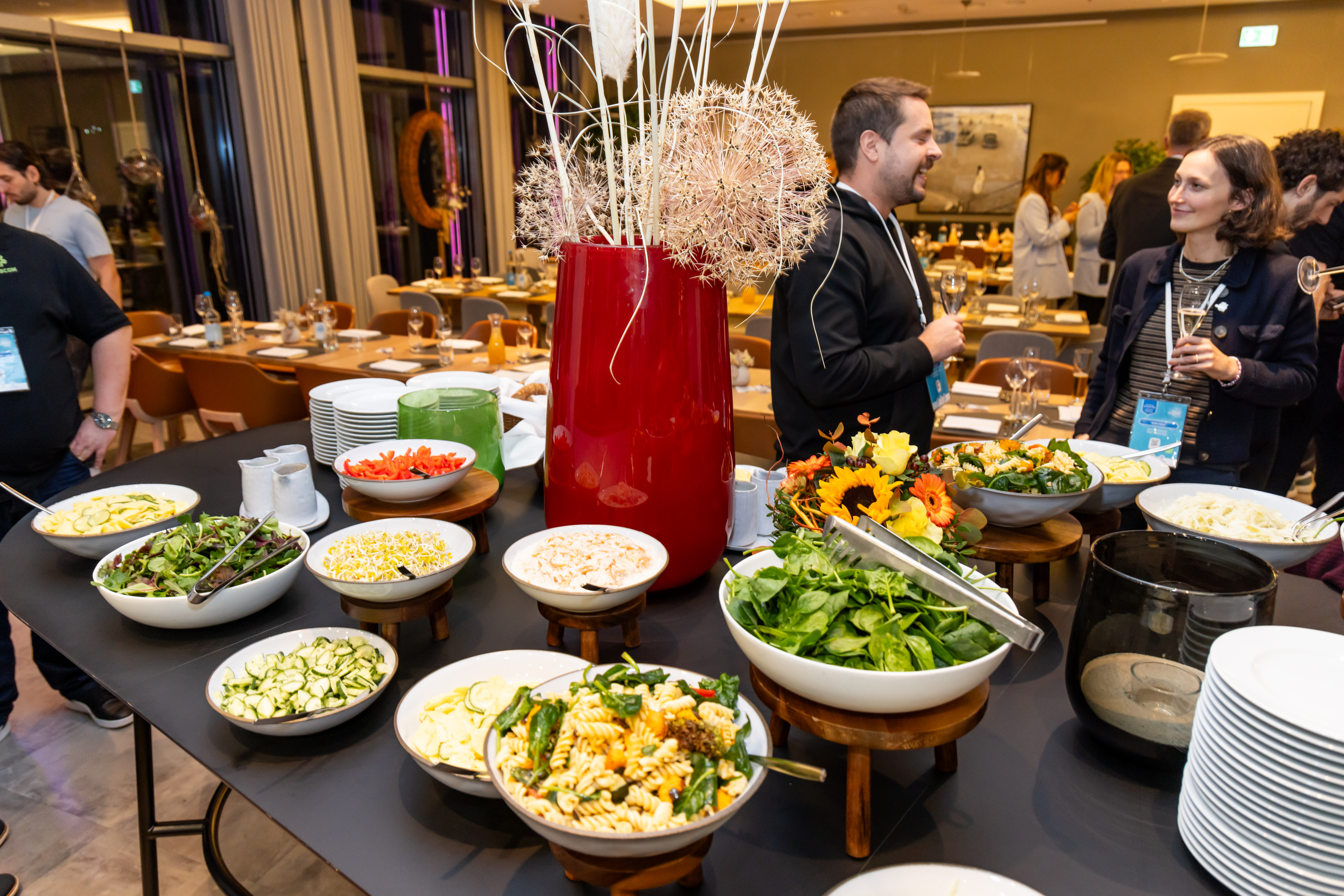 Das Vorspeisenbuffet im Esszimmer der Autostadt bei der Abendveranstaltung